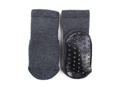 MP socks dark grey melange cotton with rubber outsoles